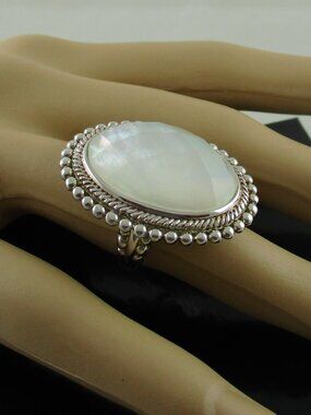 Honora Mother-of-Pearl Oval Doublet Ring